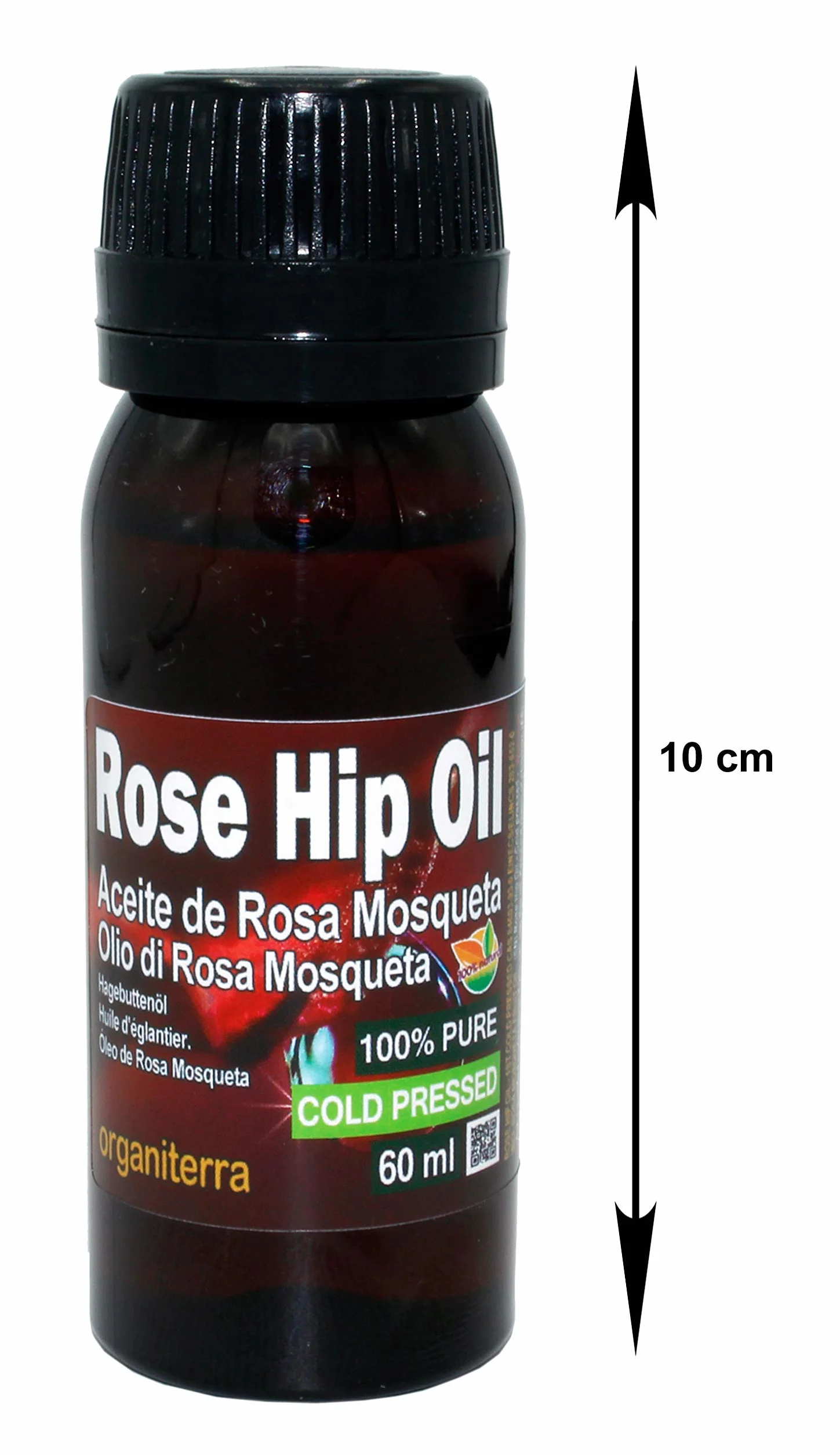 Huile d'églantier 100% pure extra vierge pressage à froid