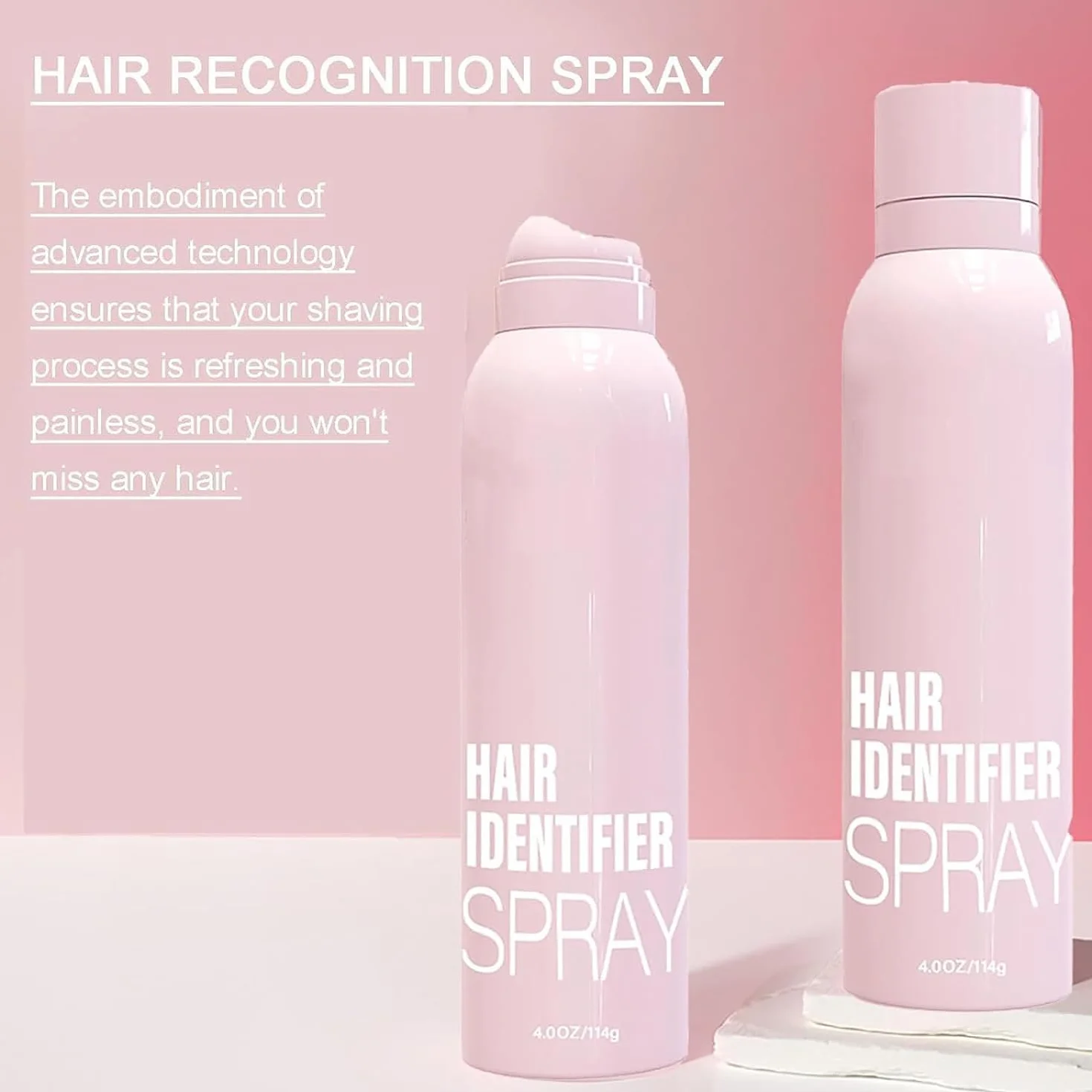 Lot de 2 vaporisateurs d'identification des cheveux pour le rasage du visage, spray d'identification des cheveux du visage, hydratant et soins de la peau Dermaplaner