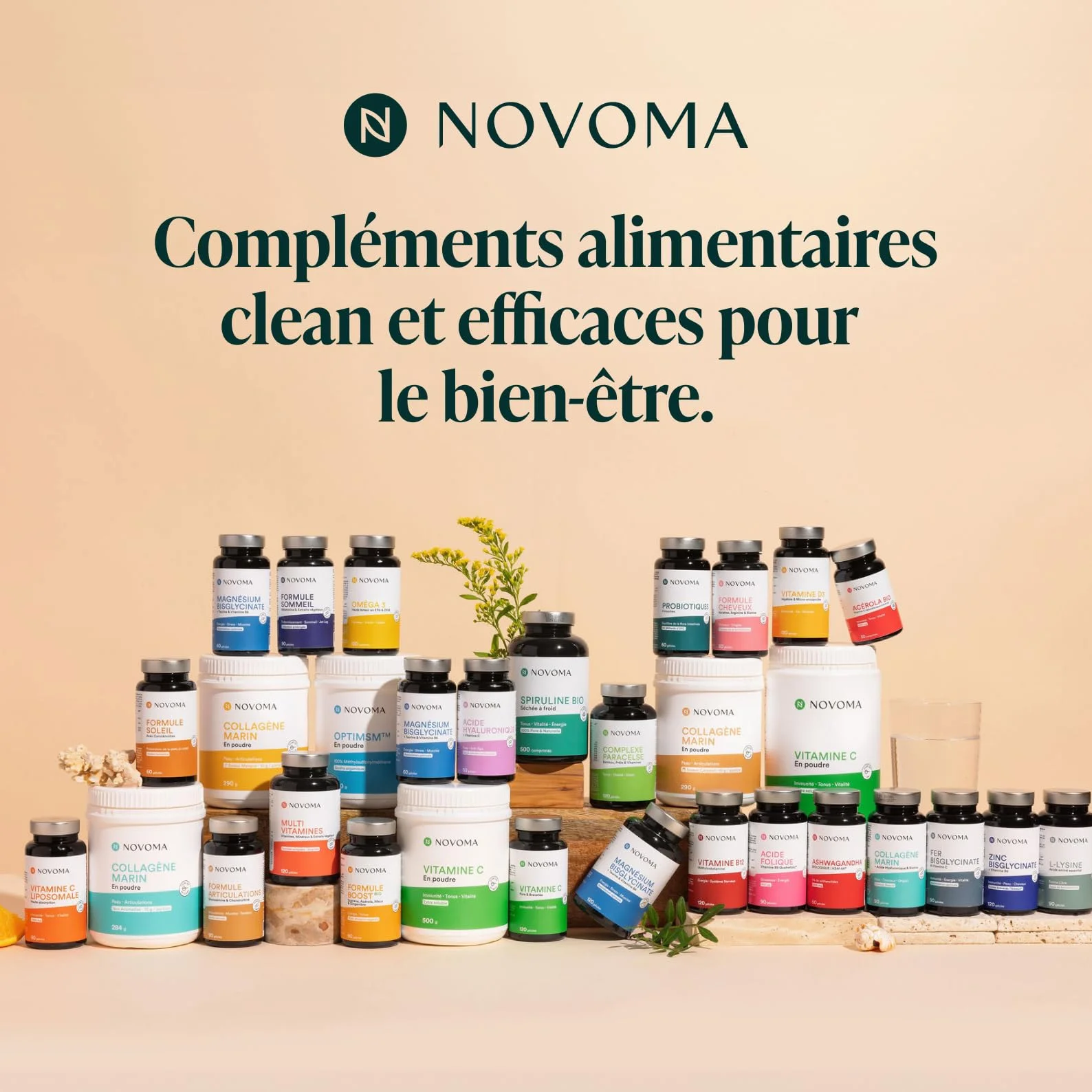 NOVOMA Formule Soleil Accélérateur de Bronzage 60 Gélules Fabriqué en France