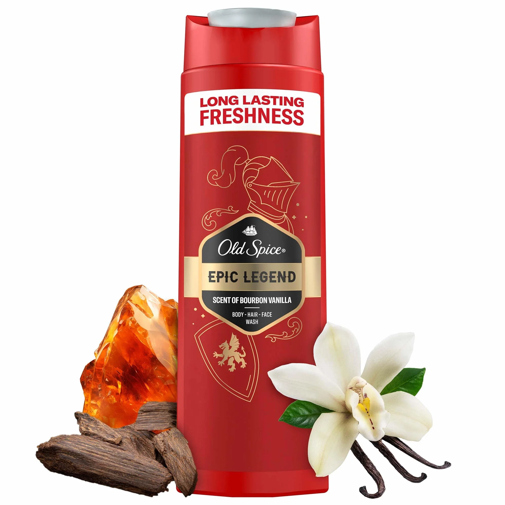 Old Spice Epic Legend Gel douche 3 en 1 pour homme 400 ml cheveux visage corps fraîcheur longue durée