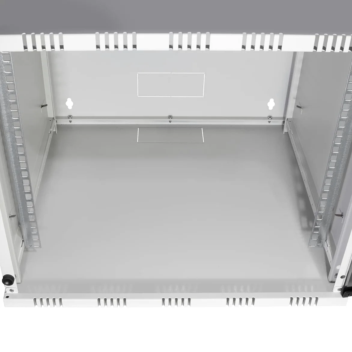 LogiLink W09A40G Rack monté sur le mur 9U 50kg Blanc étagère - Étagères (50 kg, Rack monté sur le mur, 9U, Blanc, 48,3 cm (19"), Acier)