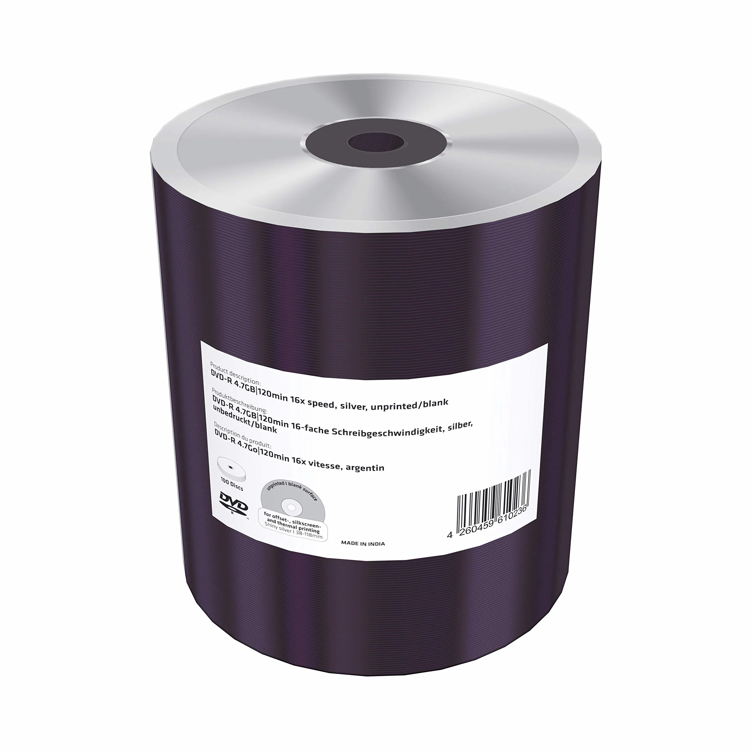 MediaRange MR422 Lot de 100 DVD-R 4,7 Go