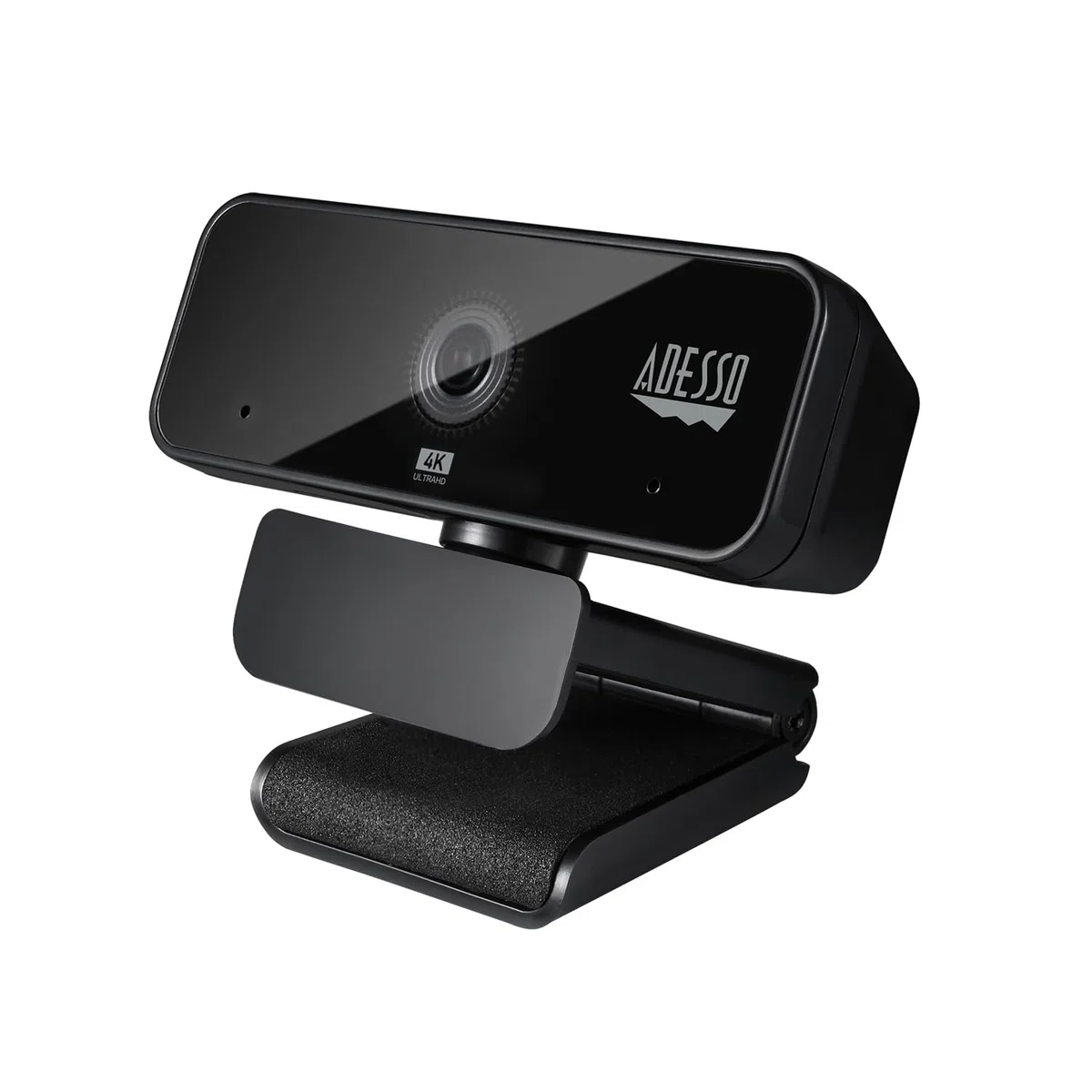 Adesso CyberTrack H6 Webcam USB 4K Ultra HD avec Microphone stéréo intégré et obturateur de confidentialité, Suppression du Bruit, PC/Ordinateur Portable/Mac/Tablette, Fonctionne avec Skype, Zoom,
