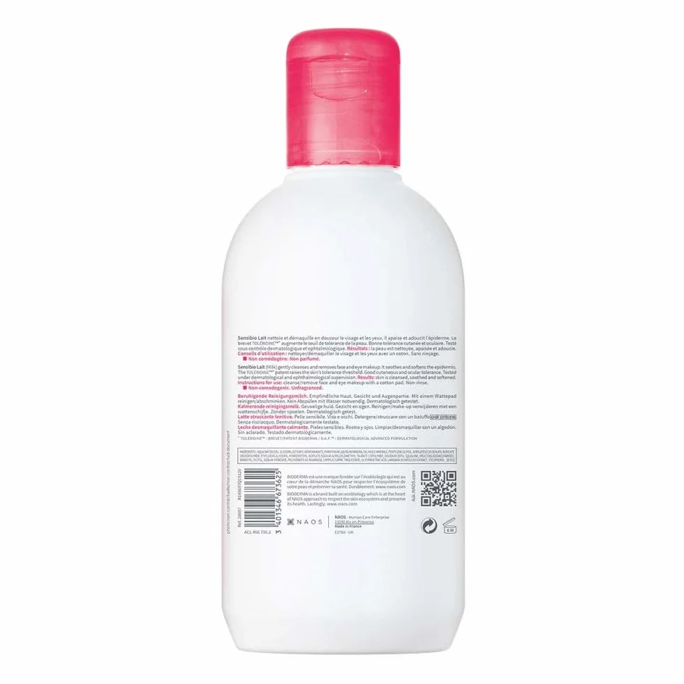 Bioderma Sensibio Lait Démaquillant apaisant 250ml
