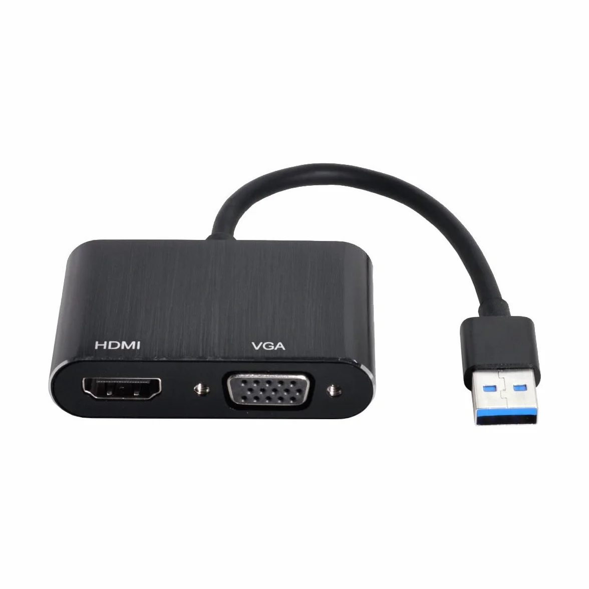 Cablecc Adaptateur USB 3.0 vers HDMI VGA Carte graphique externe pour ordinateur portable