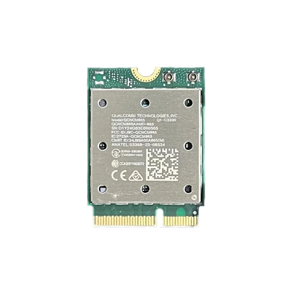 Carte WiFi7 QCNCM865 sans Tri Band WiFi7 QCNCM865 2,4 Gbit/S Bluetooth 5.4 Adaptateur Réseau sans 2,4G/5G/6Ghz pour Win11 pour 802.11be M.2 NGFF WLAN Carte WiFi Uniquement pour Win11