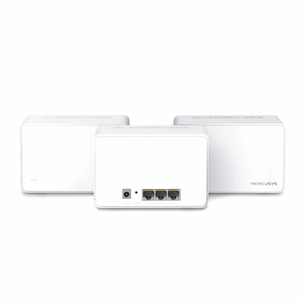 MERCUSYS Halo H80X AX3000 Mbps Mesh WiFi 6 System, ports Gigabit, système maillé WiFi TP-Link, routeur WiFi, amplificateur d'extension WiFi, 650 m², itinérance continue, formation de faisceaux