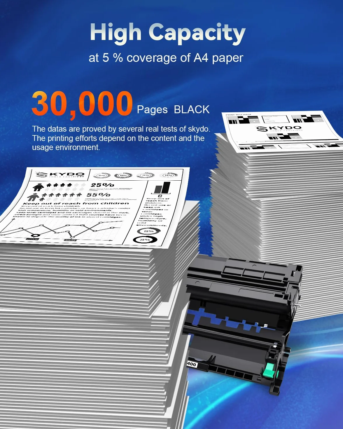 Skydo DR3400 Tambour Compatible Brother DR 3400 HL-L5100DN MFC-L5750DW HL-L5200DW MFC-L5700DW HL-L6400DW (Pas de Toner)