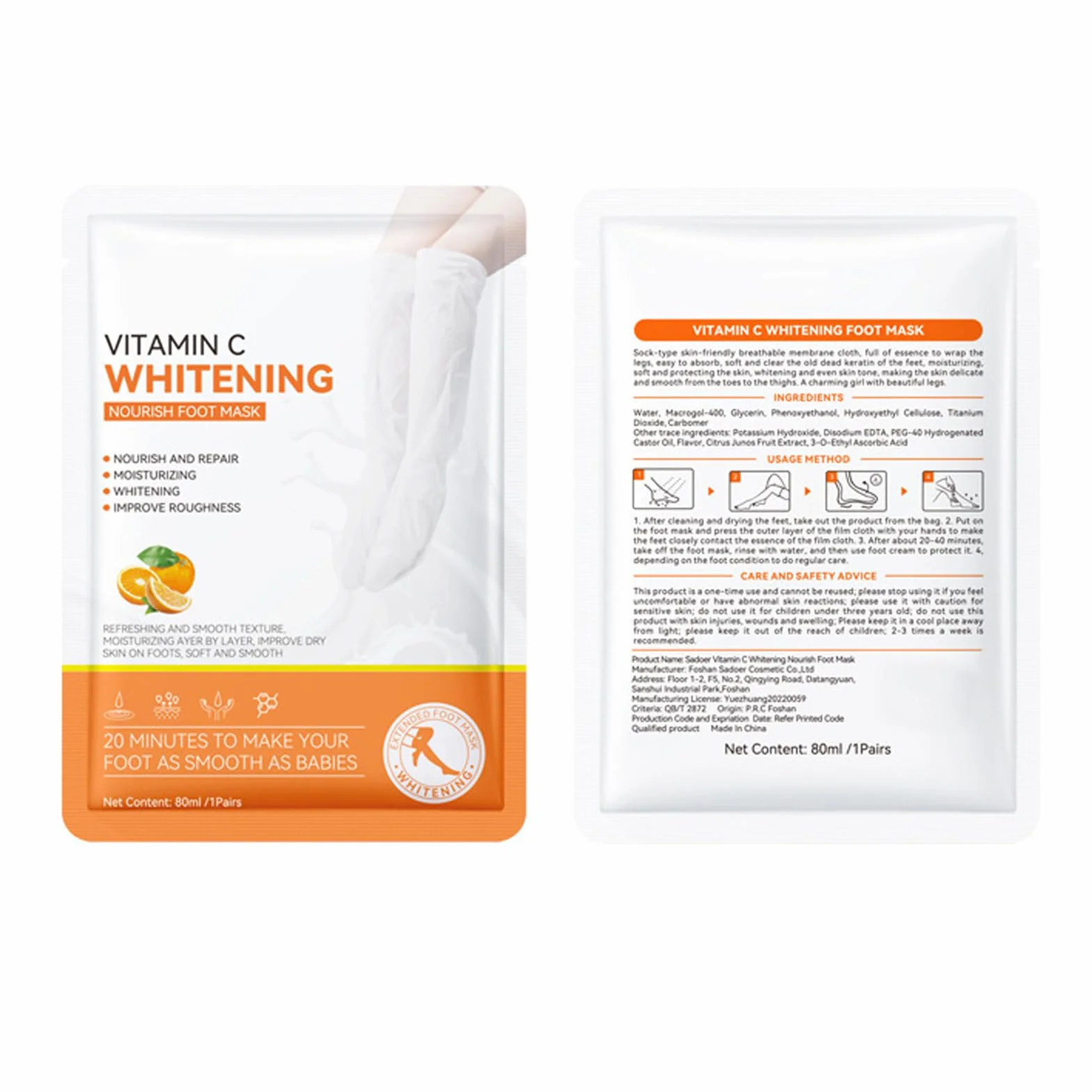 Masque Pour Les Pieds Vic 5 Paires, Chaussettes Hydratantes Non Grasses, Hydratant Peaux Très Sèches