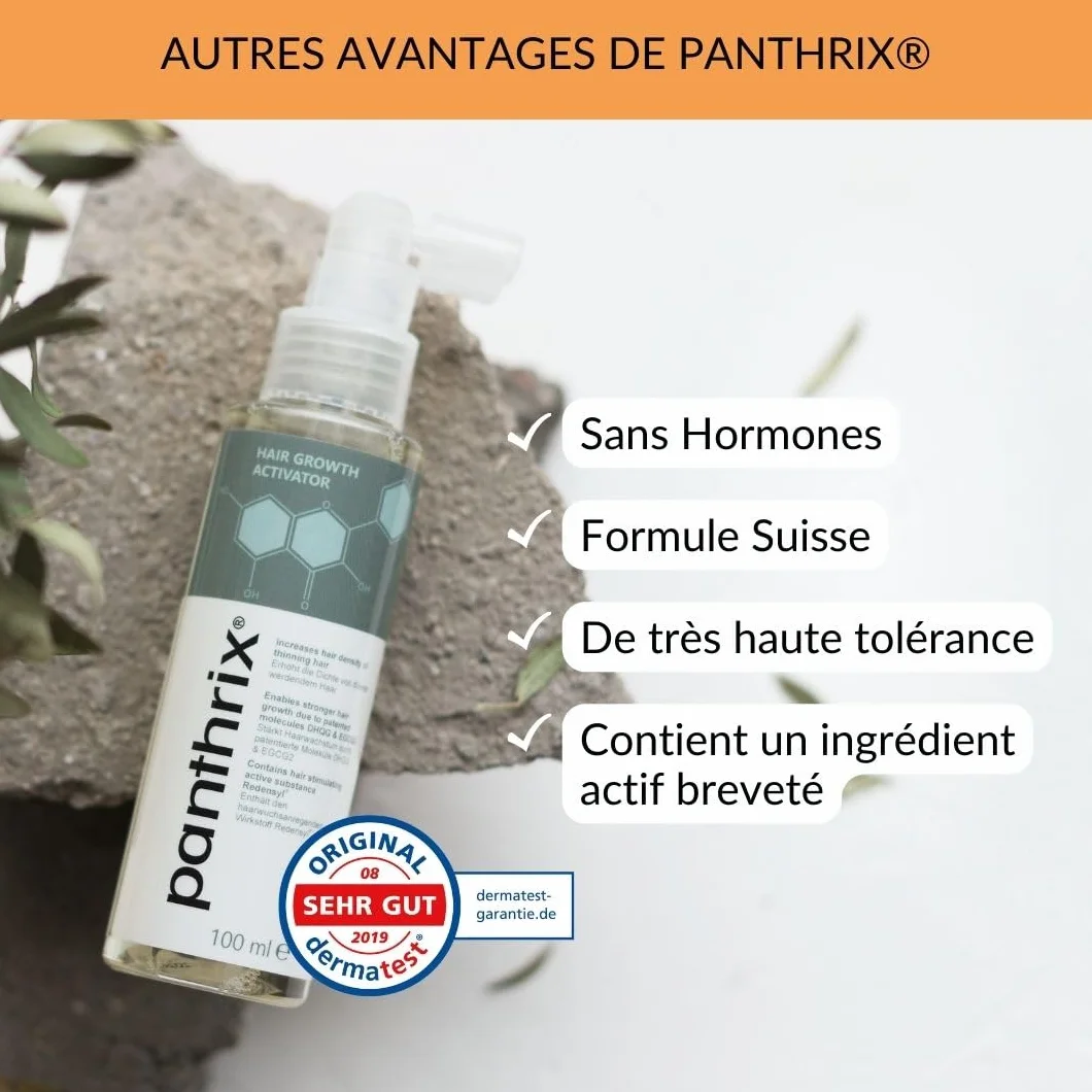 Panthrix Sérum Croissance Cheveux Redensyl 3% Anti Chute Repousse Caféine Kératine Niacinamide 100 ml