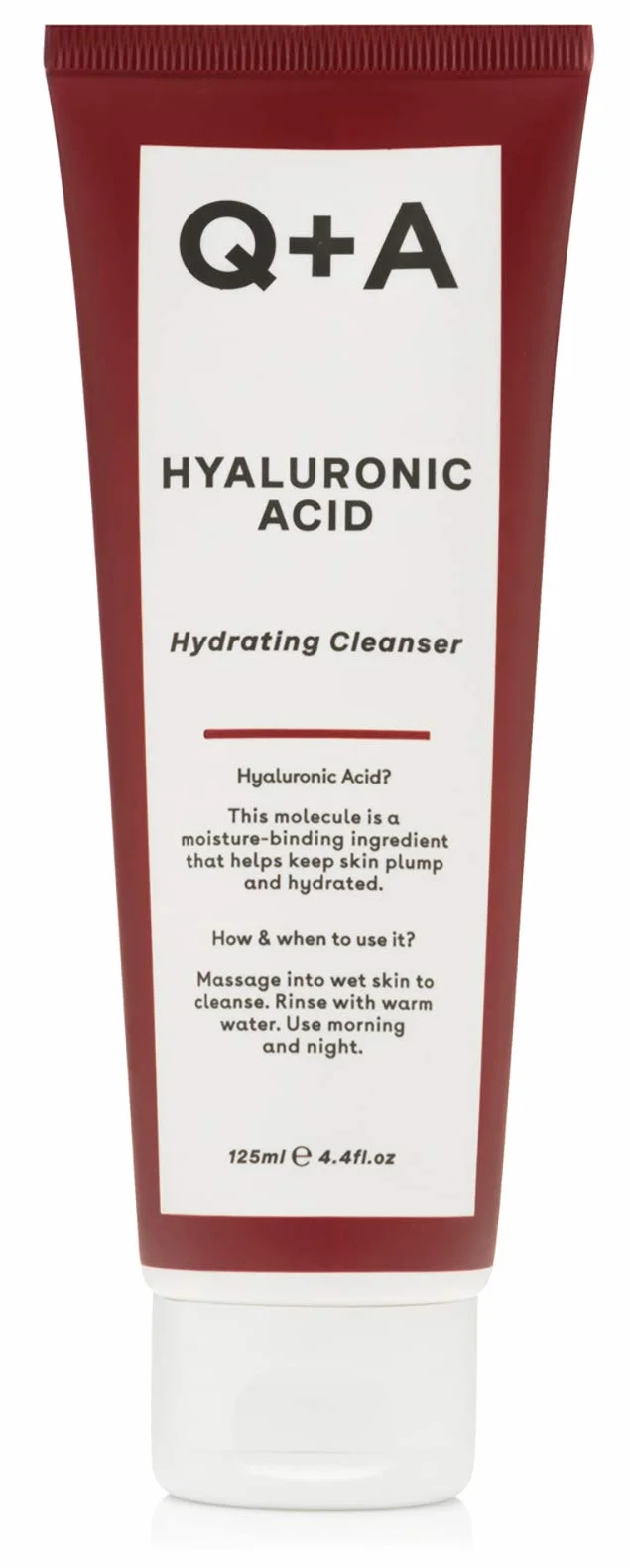 Q+A Gel Nettoyant Acide Hyaluronique Visage 125ml