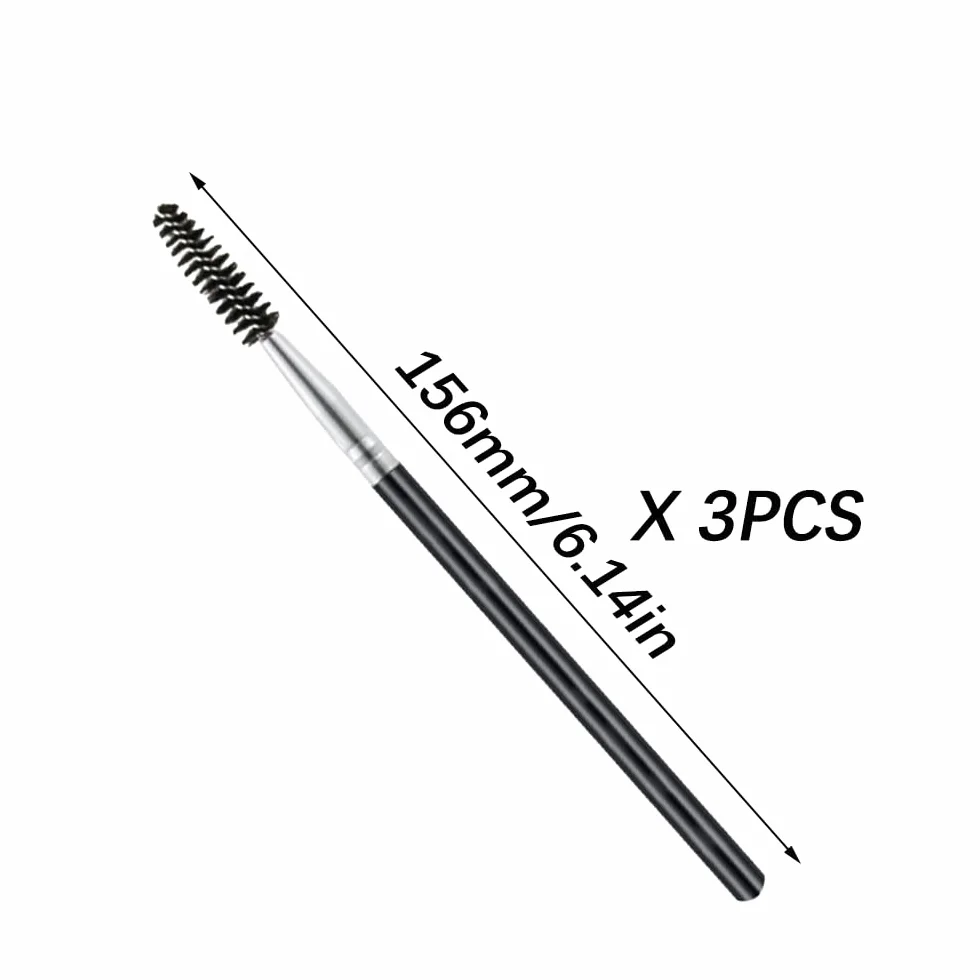 Brosse à Cils 3 Pcs, Peigne à Sourcils Portable pour Extension et Lifting