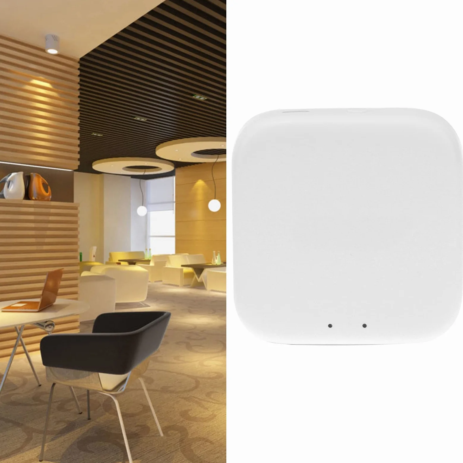 Cocoarm Passerelle Bluetooth, PC Smart Gateway Hub avec WiFi 802.11 B G N et 802.15.4, Commutateur de Télécommande APP Réinitialiser une Large Couverture pour les Utilisateurs de Domotique