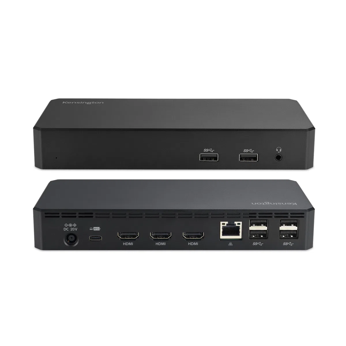 Kensington SD4760P Station d'accueil USB-C 11 en 1 Triple Moniteur DisplayLink, 3 Ports HDMI, Charge 100 W pour Ordinateur Portable, 6 Ports USB A, Ethernet, Audio, pour Mac et Windows Pilote