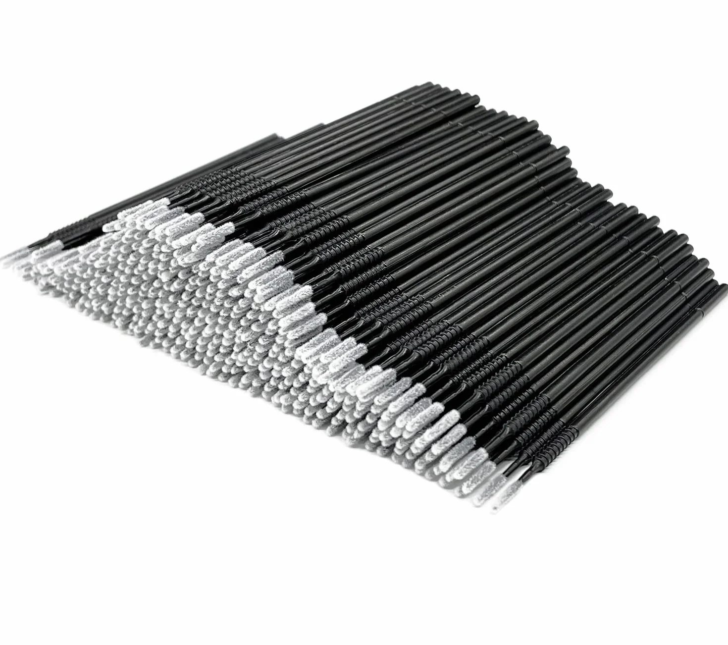AIVIAI 400PCS Micro Applicateurs Brosses Cils Extension Maquillage Noir