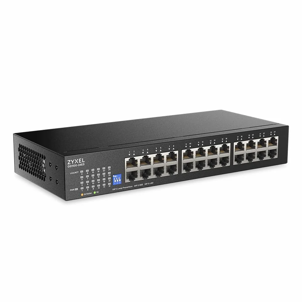 Zyxel Commutateur Réseau 24 Ports Gigabit Ethernet Non Géré GS1100-24ES