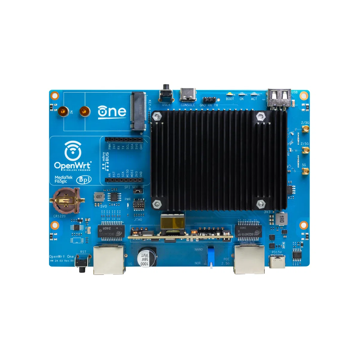WayPonDEV Banana Pi OpenWrt One Routeur réseau double bande sans fil
