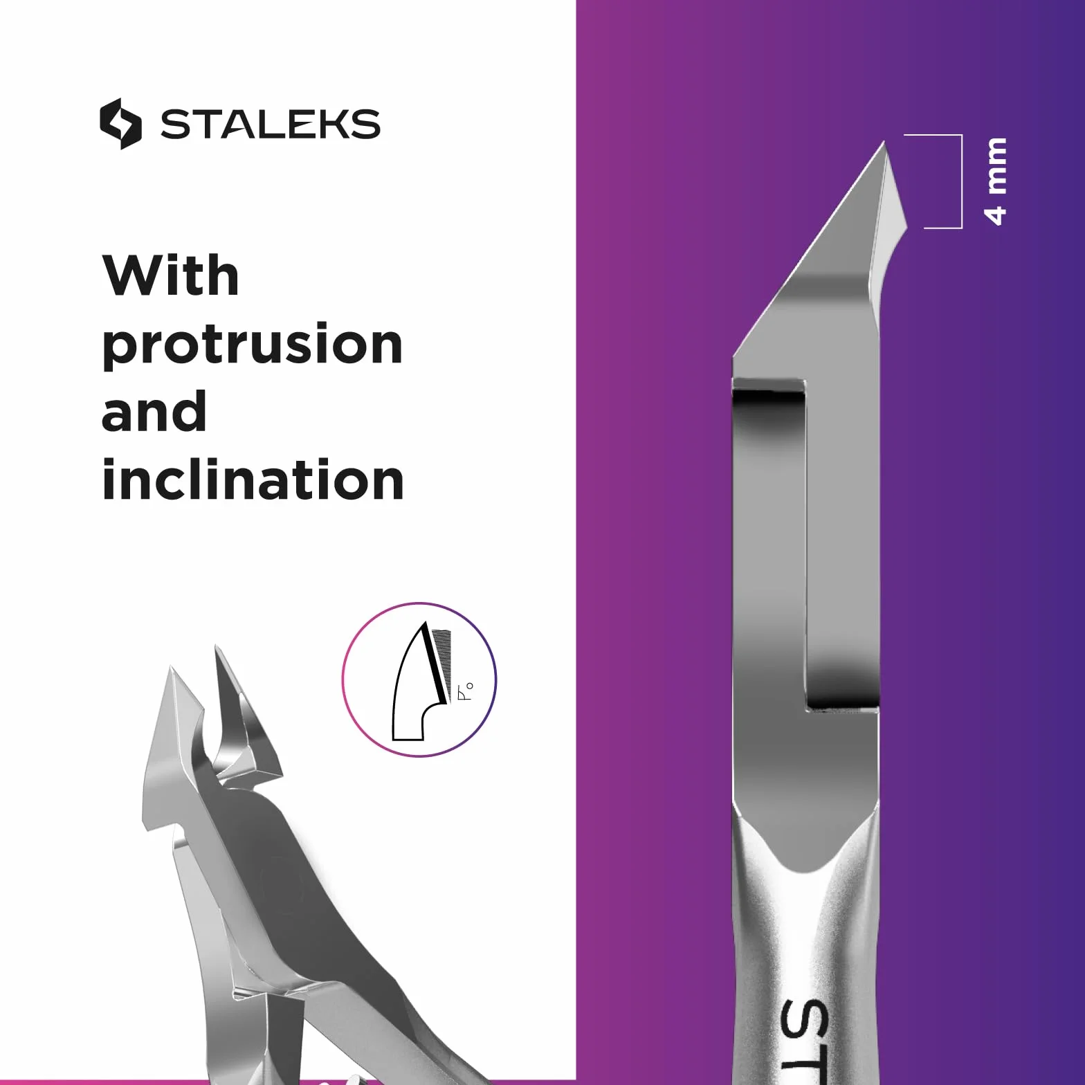STALEKS Pince à ongles professionnelle Smart 31 4 mm