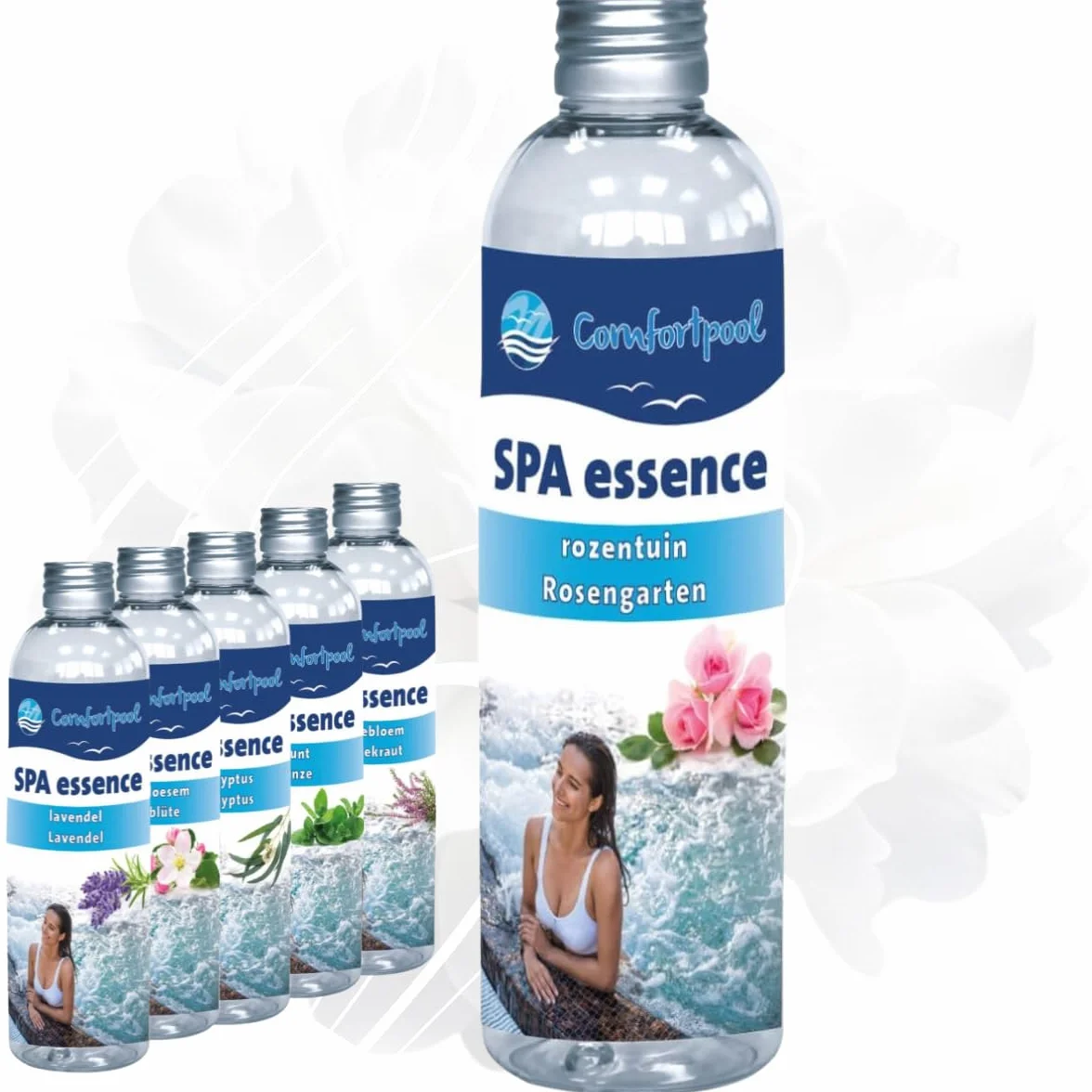 Huile de Bain Spa Essence | Huile parfumée de Luxe pour Spa ou Jacuzzi | Jardin de Roses