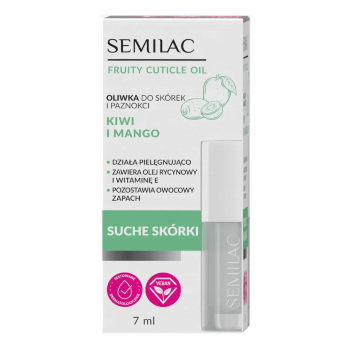 Semilac Huile pour cuticules et ongles Kiwi Mango 7ml
