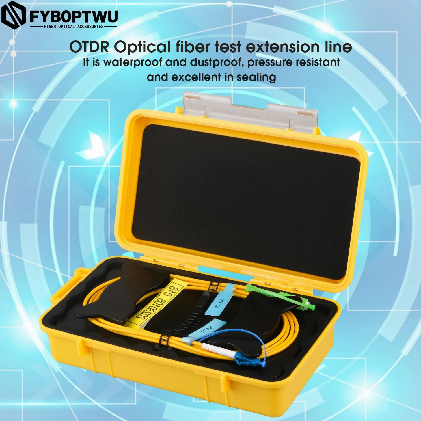 OTDR Launch Cable Box SC/APC-LC/UPC monomode SM (9/125) Extension Cord OTDR Dead Zone Eliminator Testeur de fibre optique (500 m)