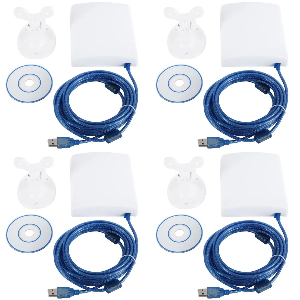 4X 150Mbps à Gain élevé 14DBi Antenne 5M Câble Adaptateur USB sans Haute Puissance Extérieure Imperméable à L' WiFi Récepteur WiFi