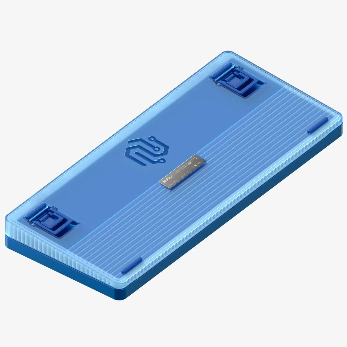 nuphy Halo75 V2 Clavier Mécanique de Jeu, 75% sans Fil Hot Swappable Bluetooth, 83 Touches, RGB Rétro-éclairé, Supporte Bluetooth/2.4GHz/USB-C - (Bleu, Mint (37gf))