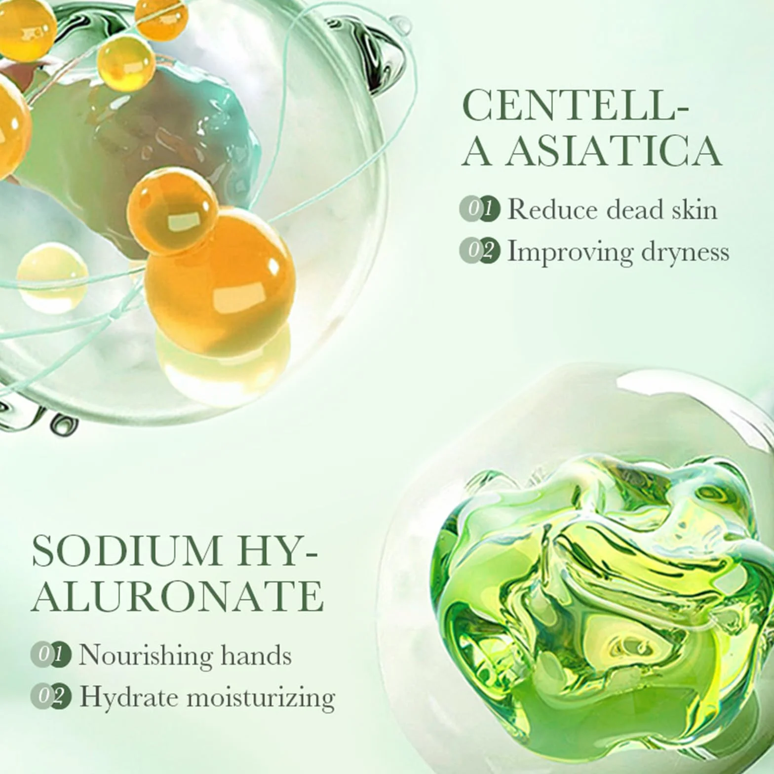 Masques Hydratants et Exfoliants pour les Mains à l'Extrait d'Avocat, Hand Mask Soin Mains Sèches