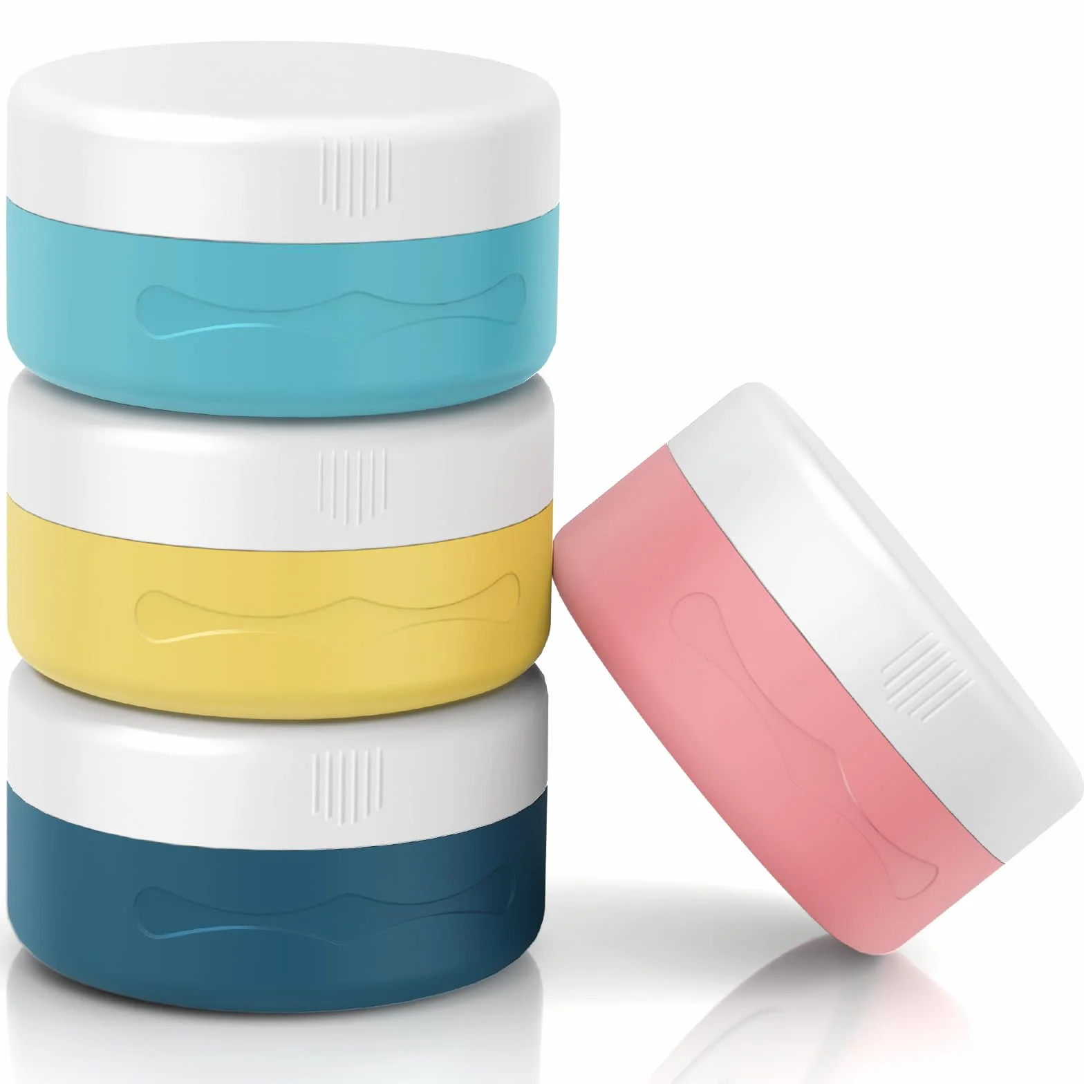Lot de 4 Flacon Voyage 40ml, Récipients de Voyage Silicone Anti-fuite Approuvé TSA pour Cosmétique