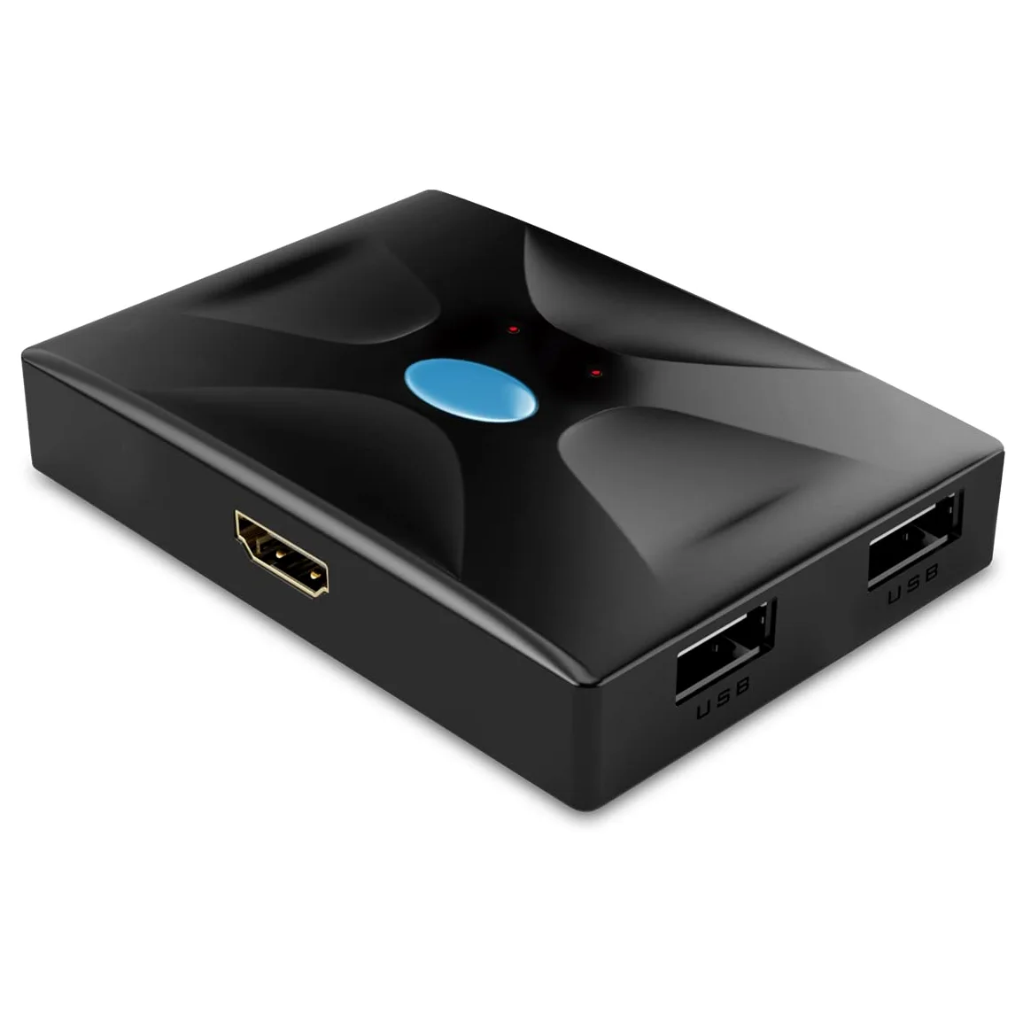 Atlantis KVM HDMI Switch USB Deviateur KVM HDMI (Tastier, Souris, VGA) à 2 Ports Entrée/Sortie HDMI Prise en Charge de la Souris et du Clavier USB Interrupteur pour Changement de contrôle 3840 x