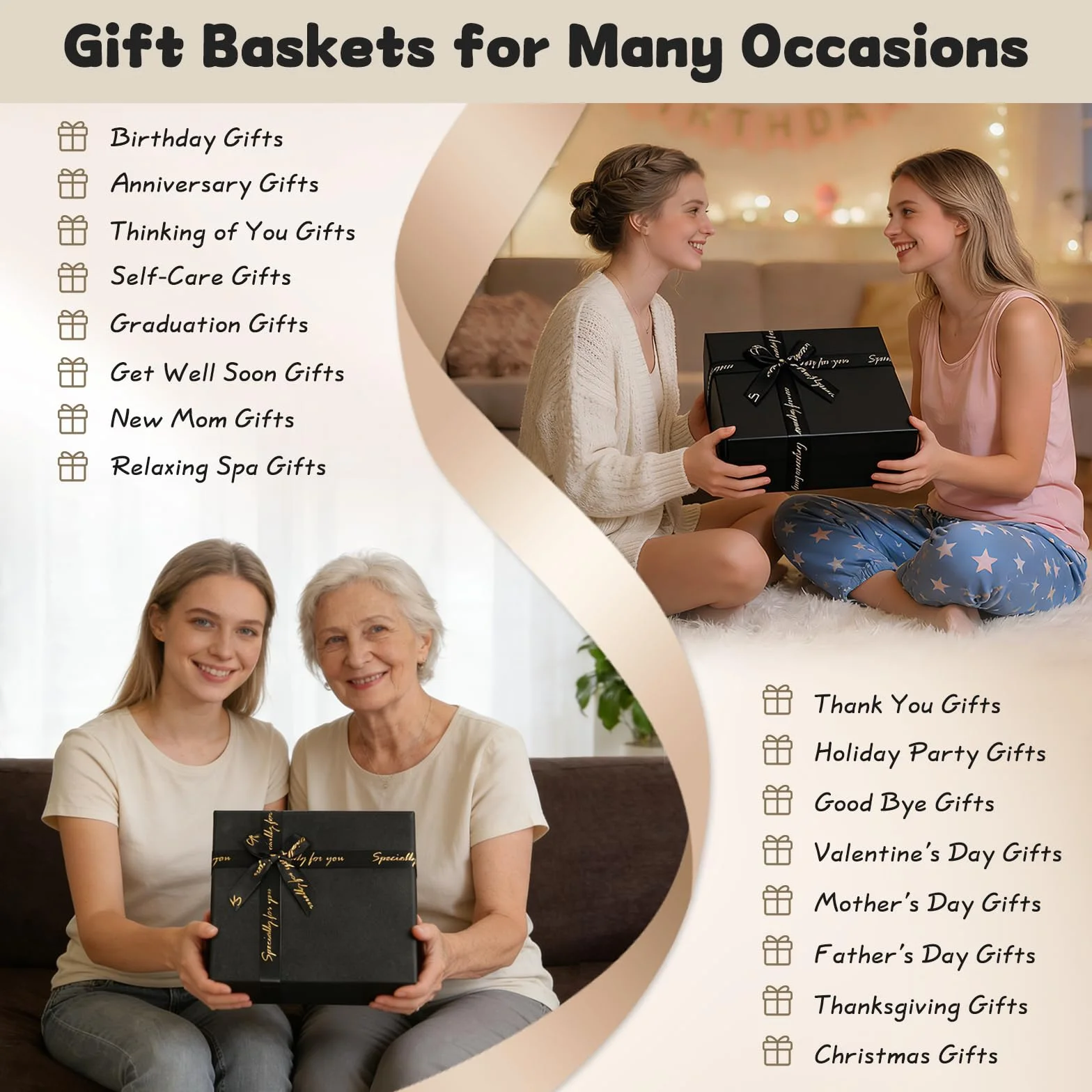 Coffret Cadeau Femme Anniversaire Original Maman Soeur Collegue Mari Épouse Personnalisé Noël Saint-Valentin Fête des Mères