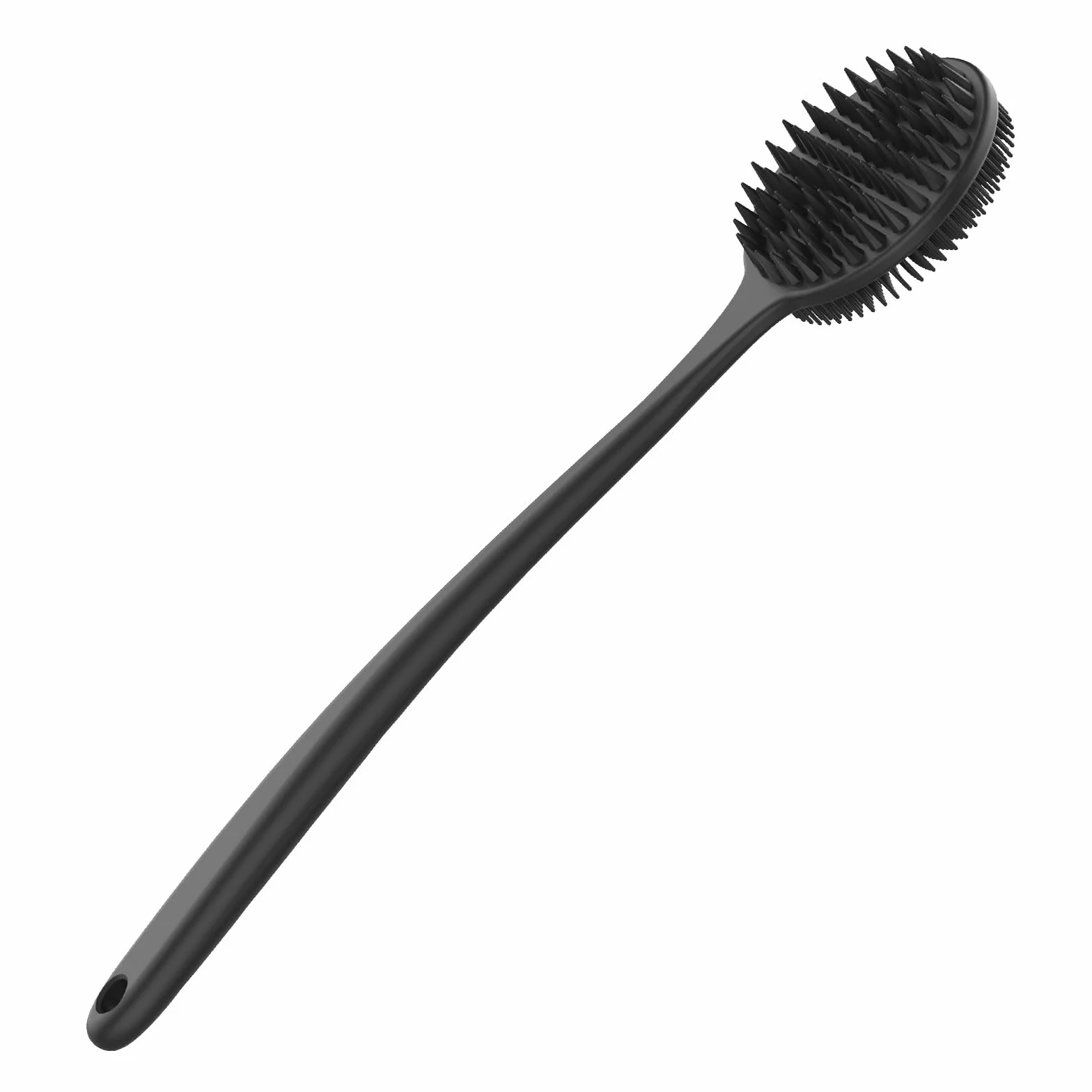 Brosse Douche Long Manche Double Face Exfoliante Massante Silicone