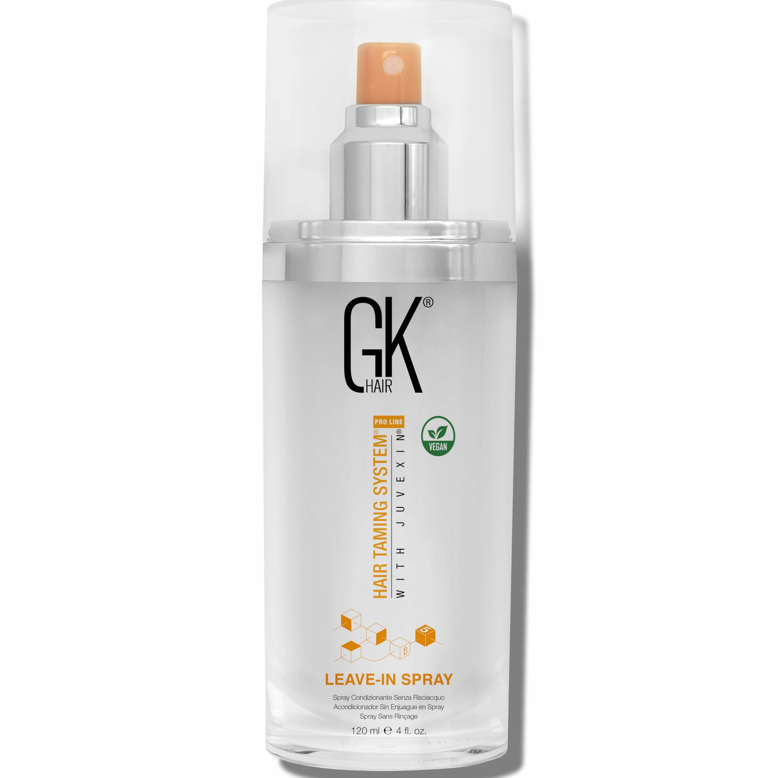GK HAIR Global Keratin Leave In Conditioner Hair Spray 4 Fl Oz 120ml Moisturizing Protection Treatment Strengthens Shines Frizzy Dry Damaged Hair