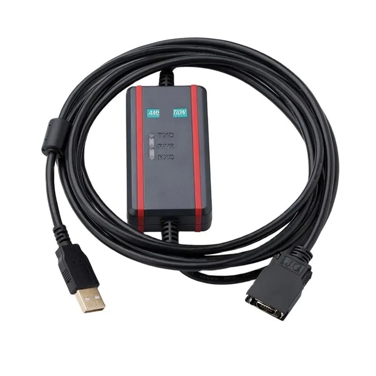 câble de programmation Câble de programmation PLC adapté au câble de téléchargement de puce FTDI Omro série CS/CJ/CQM1H USB-CN226+(Black FTDI Type)
