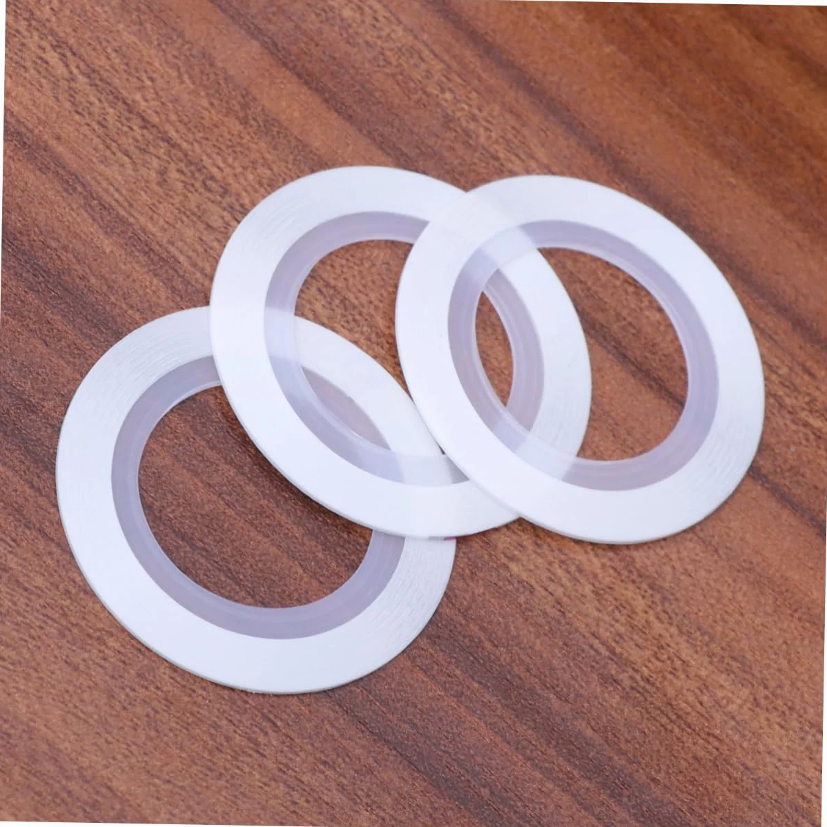 Rubans Autocollants Ligne Ongle Brillants Couleurs Métallisées Diy Manucure Pédicure Blanc 3pièces
