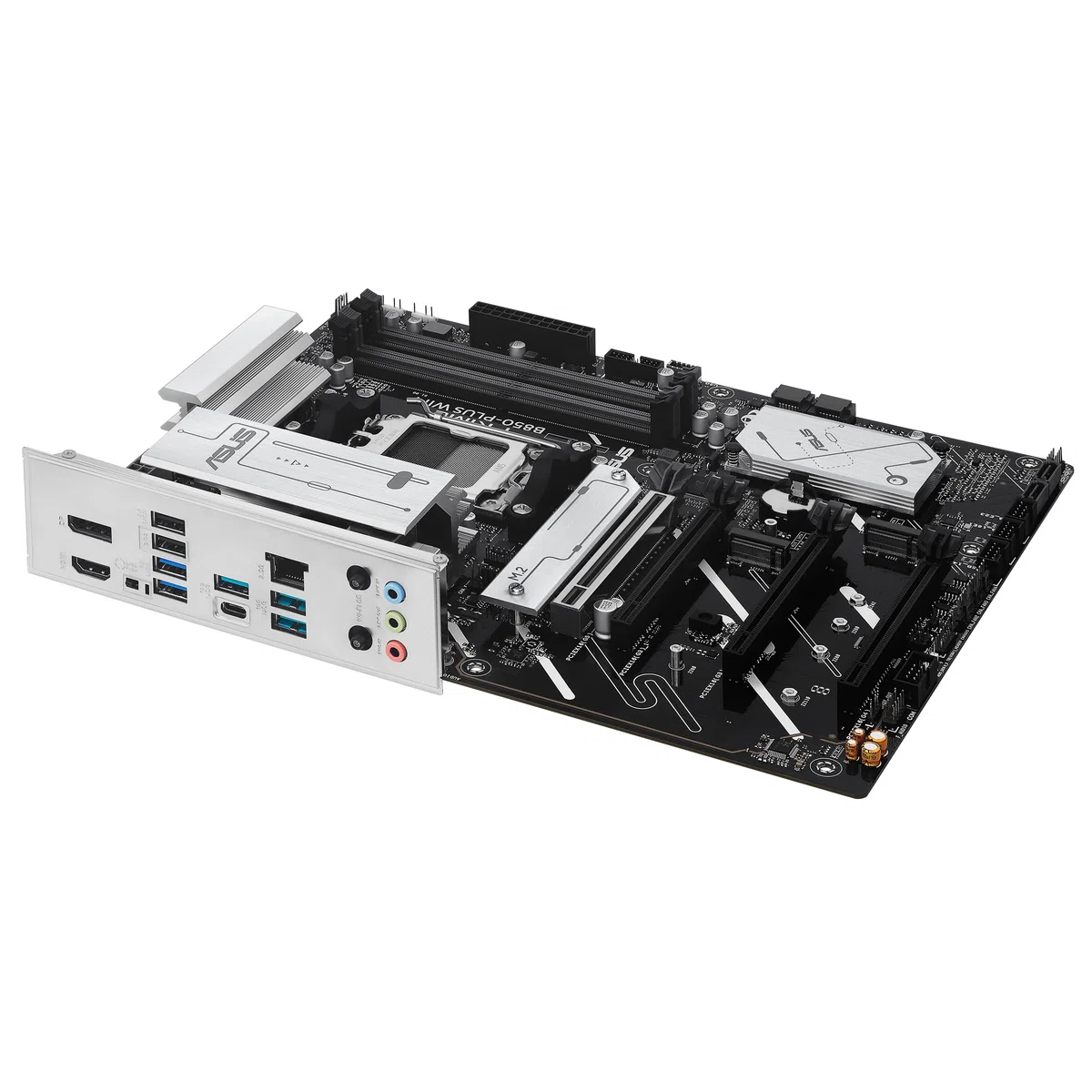 ASUS Prime B850-PLUS WiFi, Carte mère AMD ATX, 8+2+1 Phases d'alimentation, Emplacement DDR5, PCIe 5.0, 3 emplacements M.2, Wi-FI 6E, Ethernet Realtek 2,5 GB, DisplayPort, HDMI, USB-A et USB-C 10