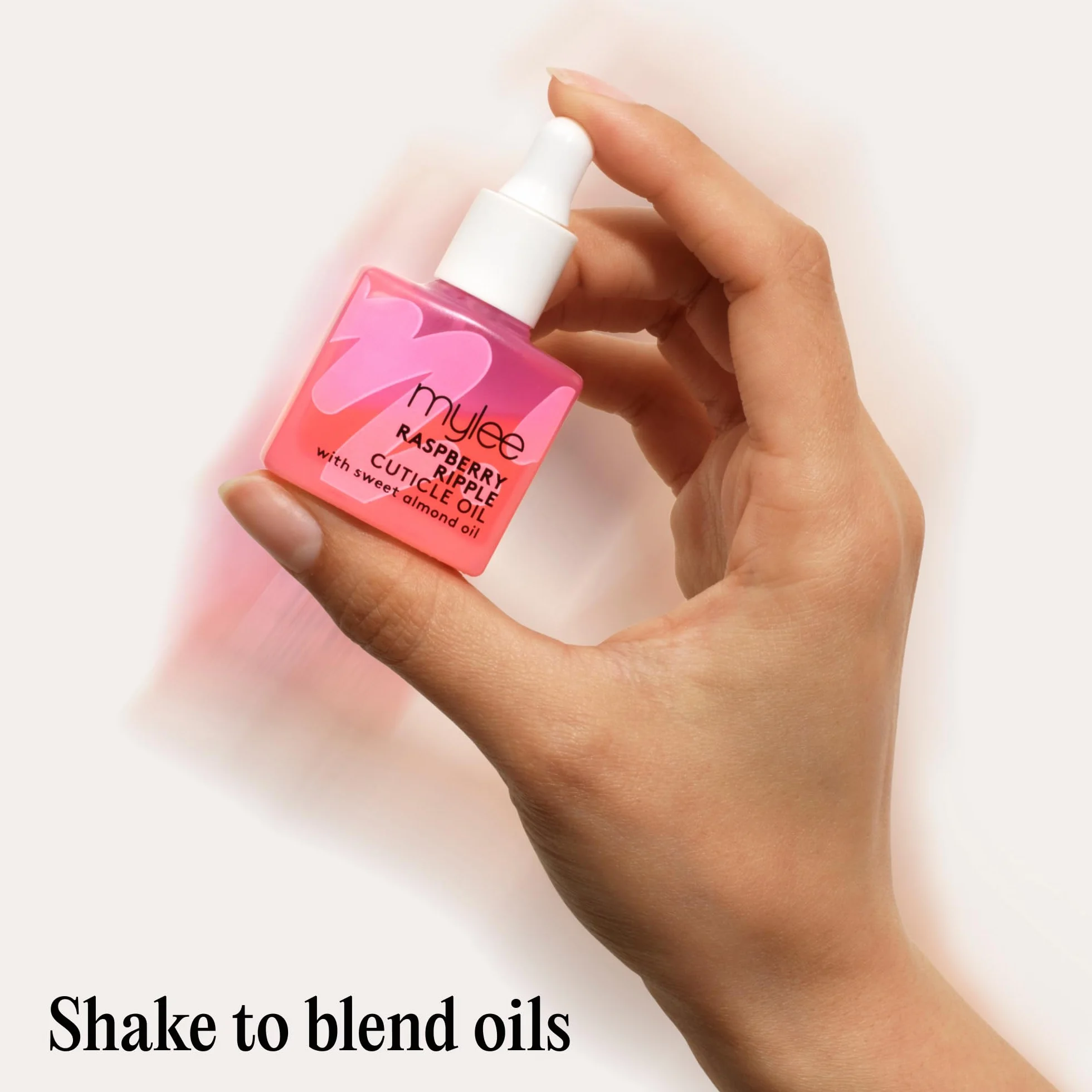 Mylee Huile pour Cuticules Raspberry Ripple 10 ml – Biphasée Nourrissante Hydrate et Répare les Ongles – Végan