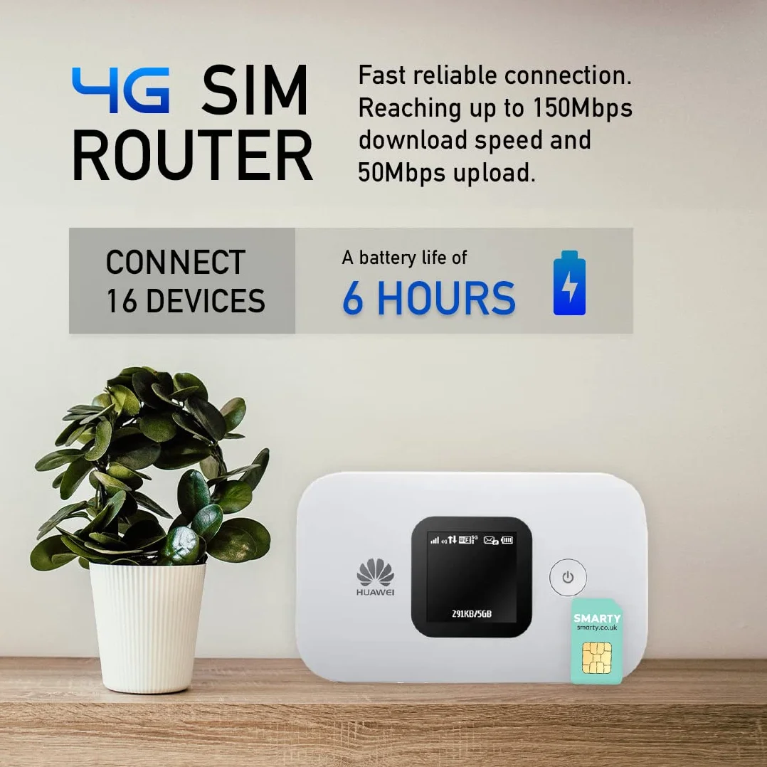 Huawei E5577 Point d'accès Wi-Fi Portable Cat 4 Débloqué Blanc