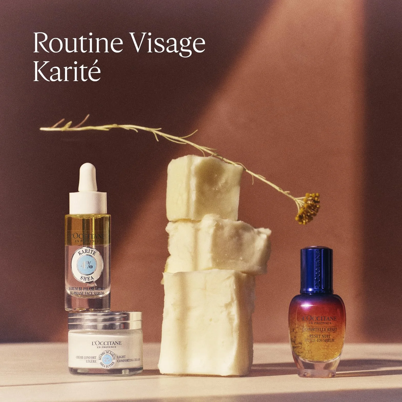 L'OCCITANE Crème Nettoyante Visage Karité 125 ml Fabriqué en France