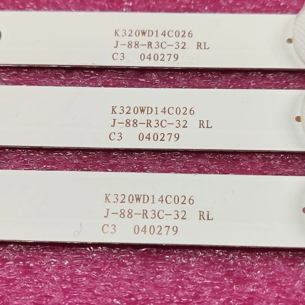 Pièces de Rechange TV- LED Backlight Strip Compatible avec Horizont 32le3181 Toshiba 32S1750EV AOC LE32M3570 / 60 LE32D59 32PFL3045 4708-K320WD-A2213K01 A4213K01