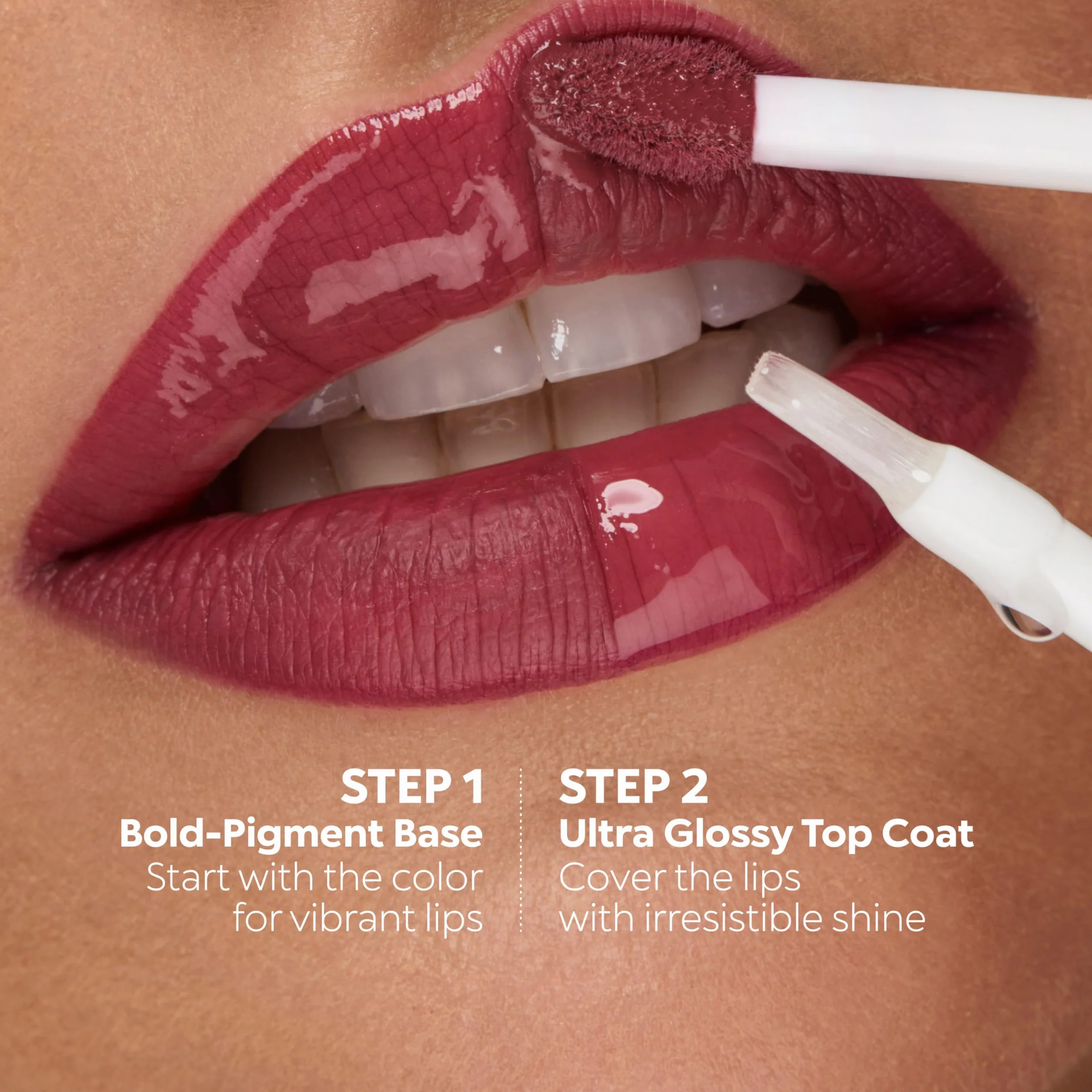 KIKO Milano Unlimited Double Touch 131 Rouge À Lèvres Liquide 2 Étapes Fini Lumineux Tenue 12 Heures Base Colorée Sans Transfert