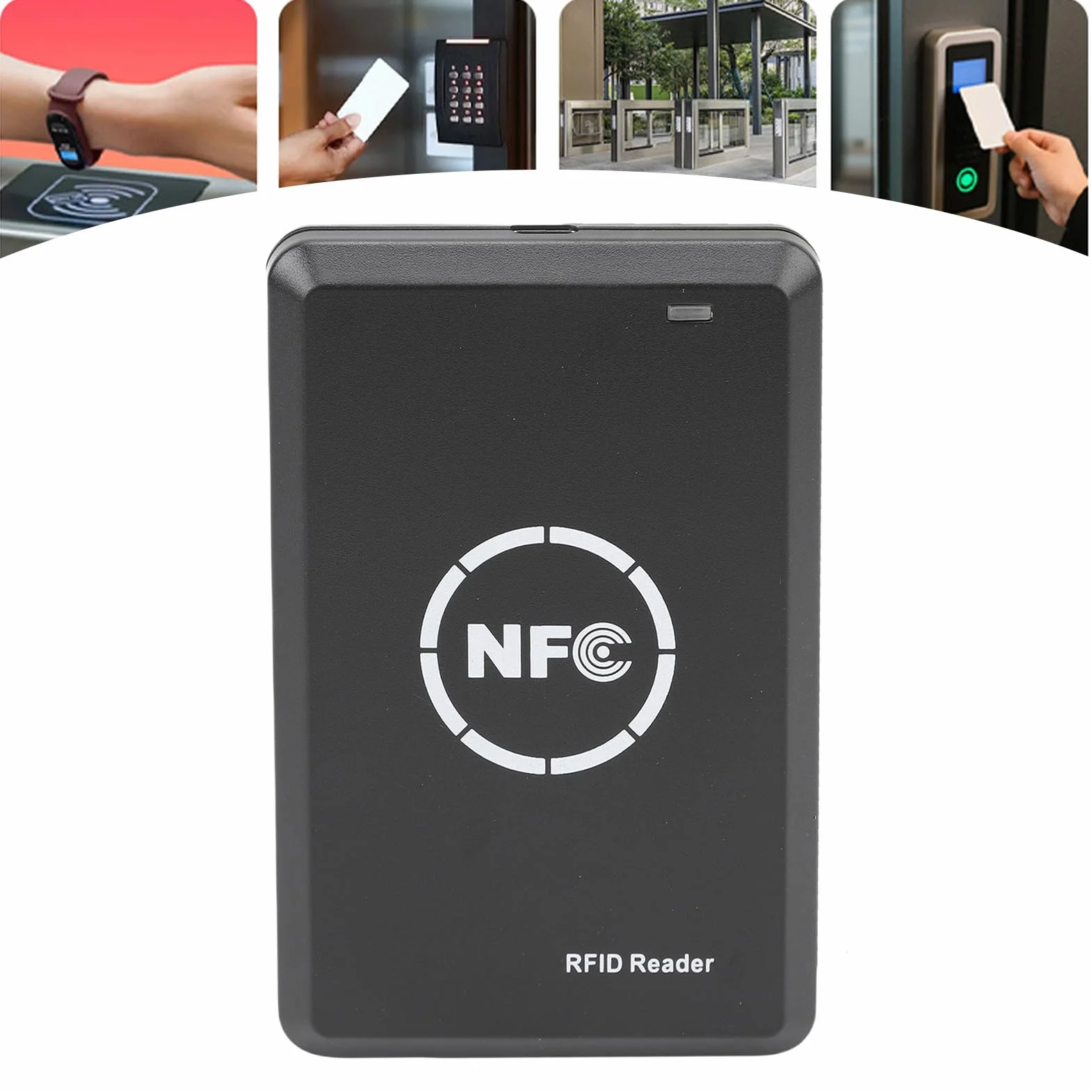 Greensen Lecteur/Écrivain NFC 13.56MHz 125KHz, Duplicateur de Cartes à Puce