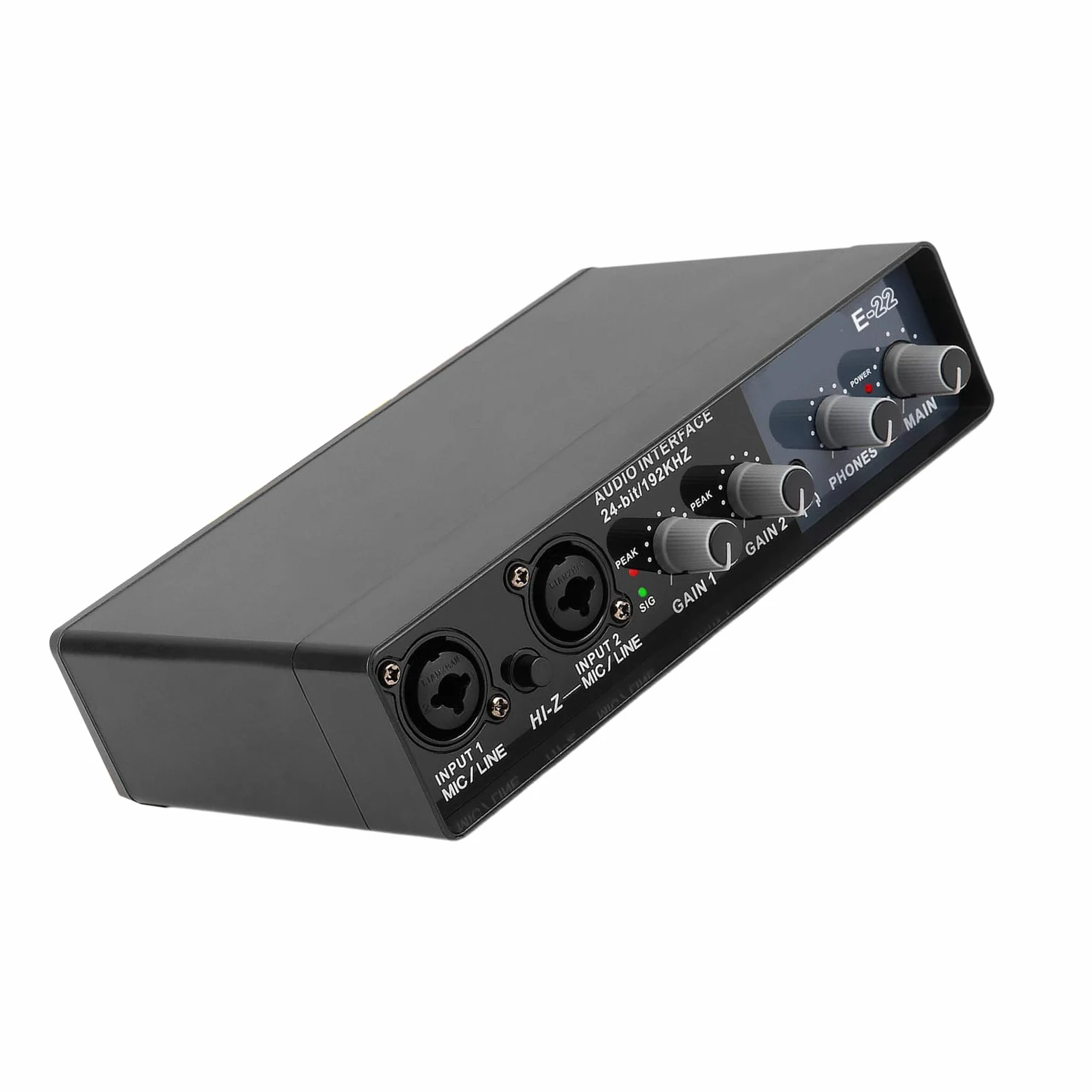 Carte son externe USB professionnelle - Adaptateur de microphone - Transparent - 24 bits - 192 kHz - 3,5 mm - Port pour streaming vocal