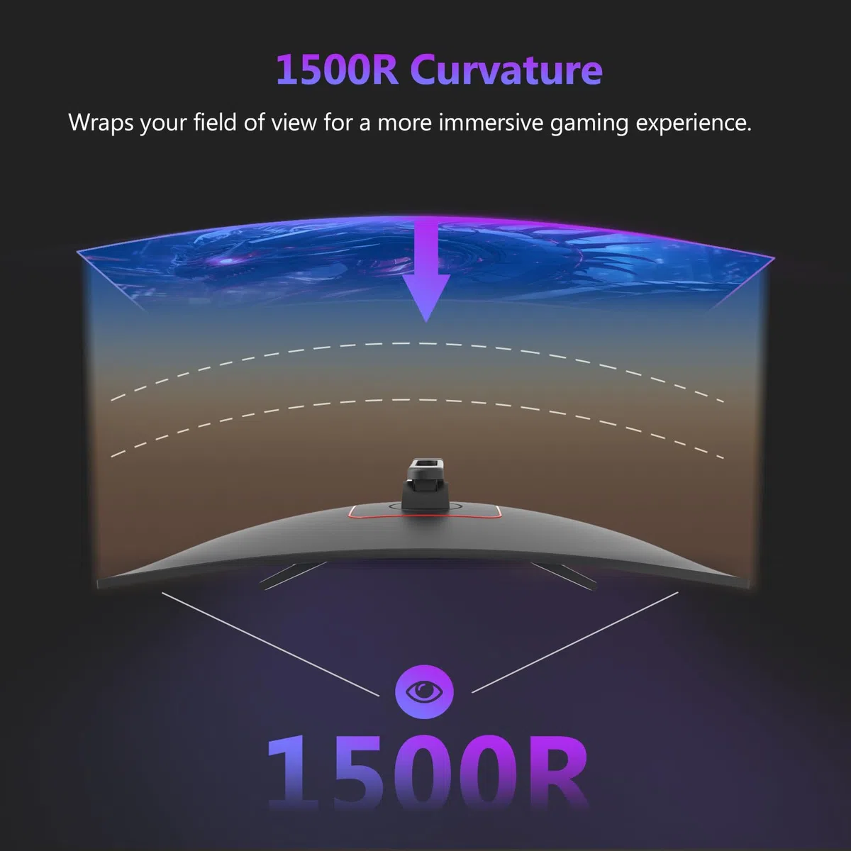 Z-Edge Ecran Gaming Incurvé 27" 300Hz FHD 1500R 1ms FreeSync HDR RGB