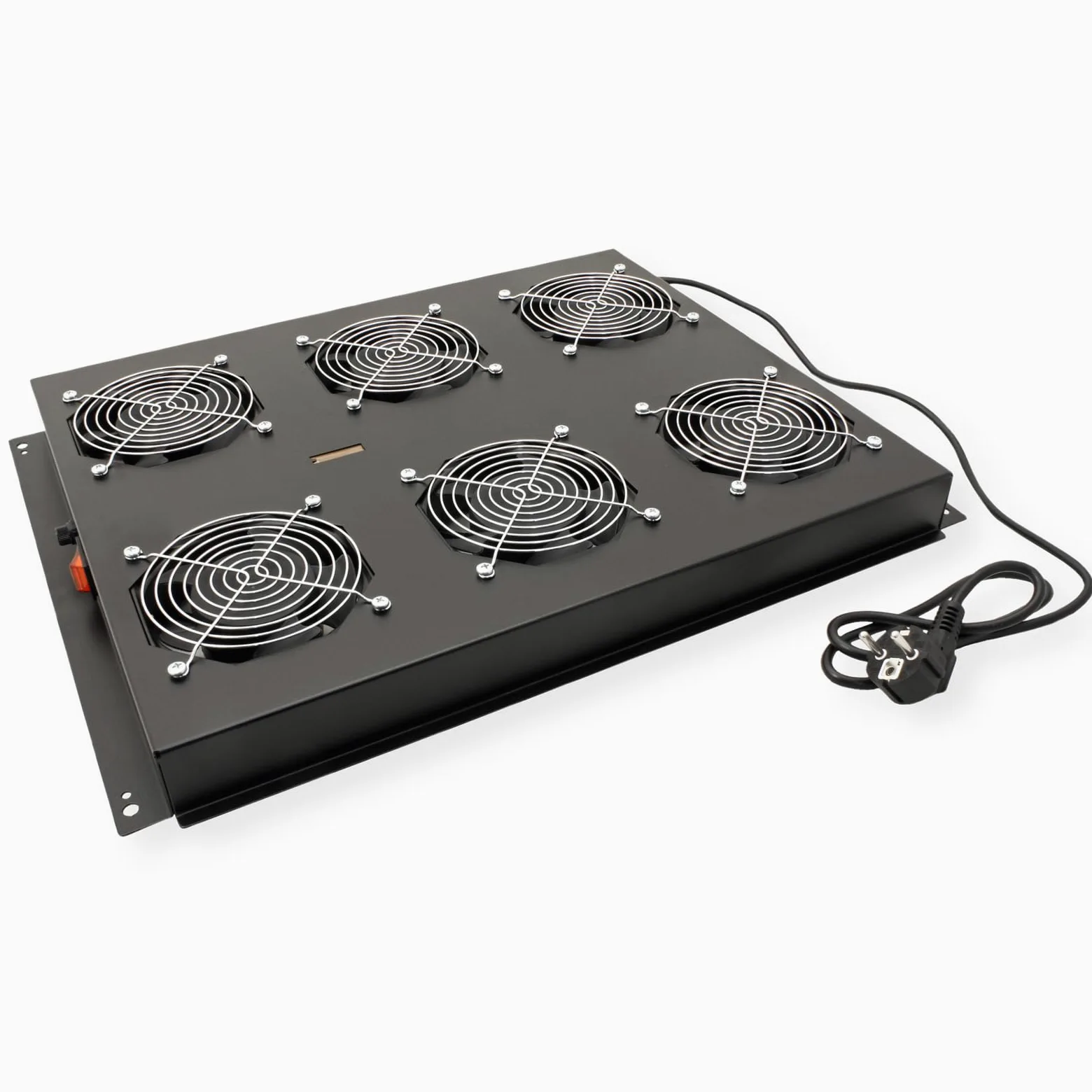 ROLINE Unité de Ventilation de Toit 19 Pouces 6 Ventilateurs, on/Off pour Armoire Serveur Noir