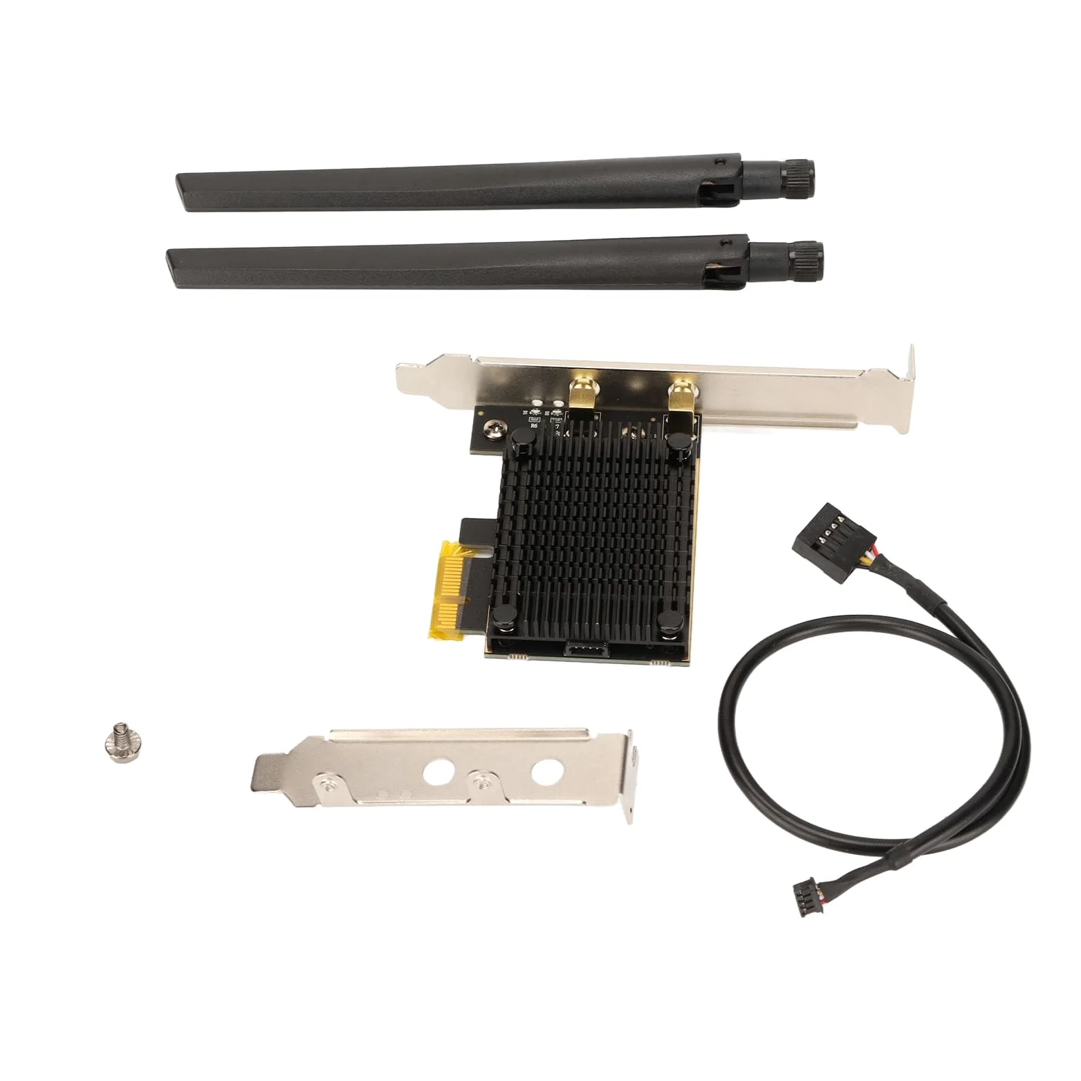Semme Bande de Carte WiFi PCIE 5G 6G 5400Mbps avec Antenne 6dBi, MU MIMO, Faible Latence, Compatible avec 10/11