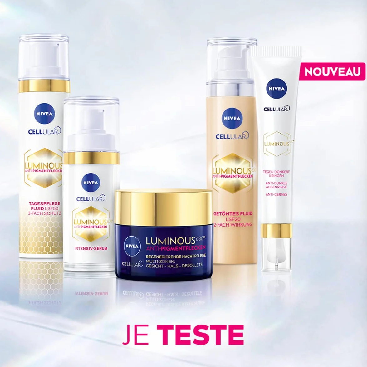 NIVEA SUN Fluide UV visage Luminous 630 FPS 50+ 40 ml Protection solaire anti taches