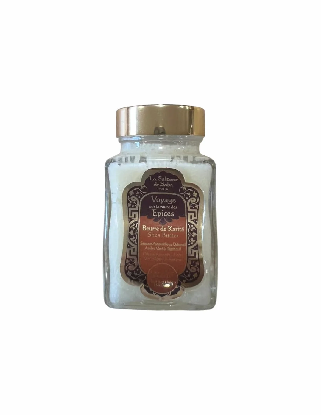 La Sultane de Saba Beurre de Karité Ayurvédique Ambre Vanille Patchouli 100g