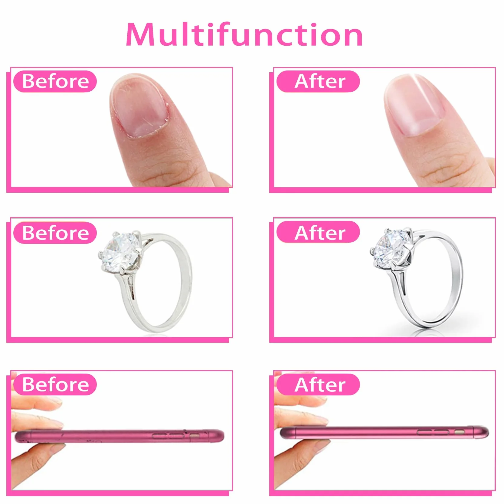 Limes À Ongles Professionnelle Double Face 100/180 Lot De 15 Pour Manucure