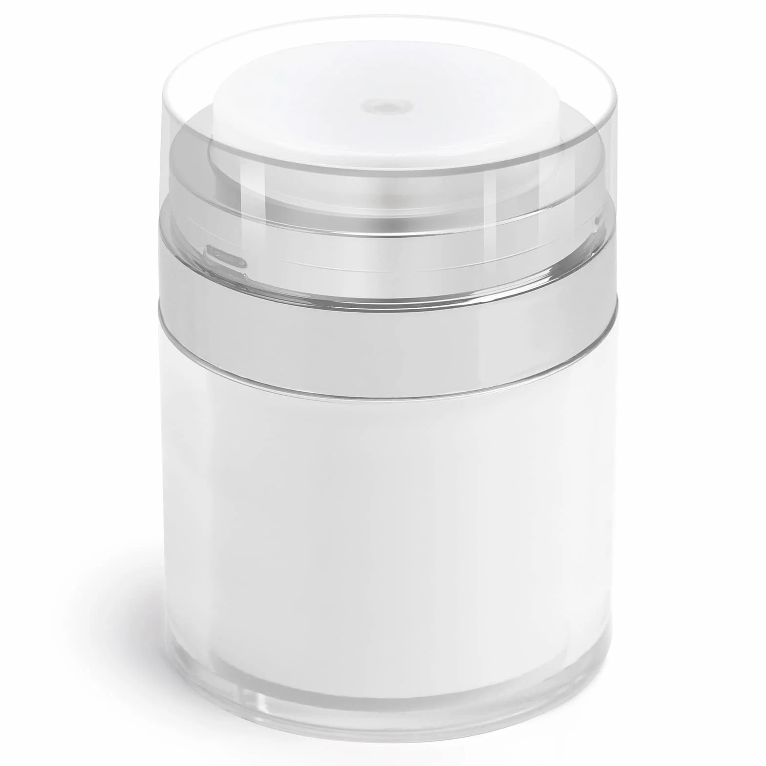 HOTUT Flacon Pompe sans Air 50ML Pot à Pompe Airless Cosmétique Vide pour Maquillage Crème